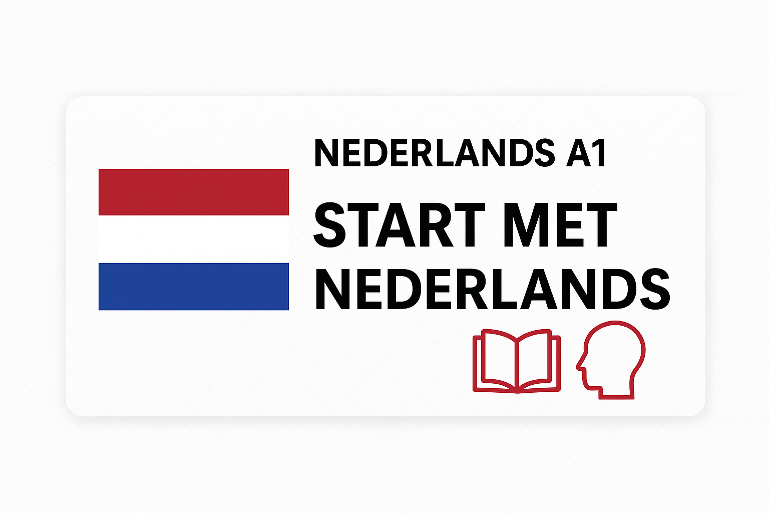 Begin met Nederlands met Seif Embaby. Leer Nederlands A1